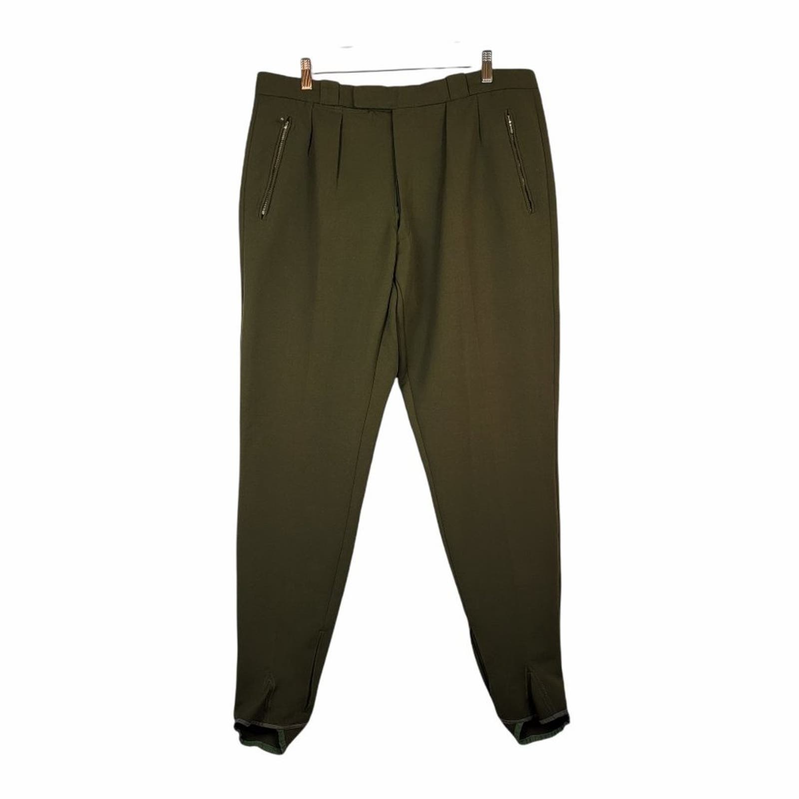 Hofstetter Sports Genve Switzerland Khaki Knit Stirrup Pants